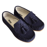 Peppe Suede Loafers - Navy